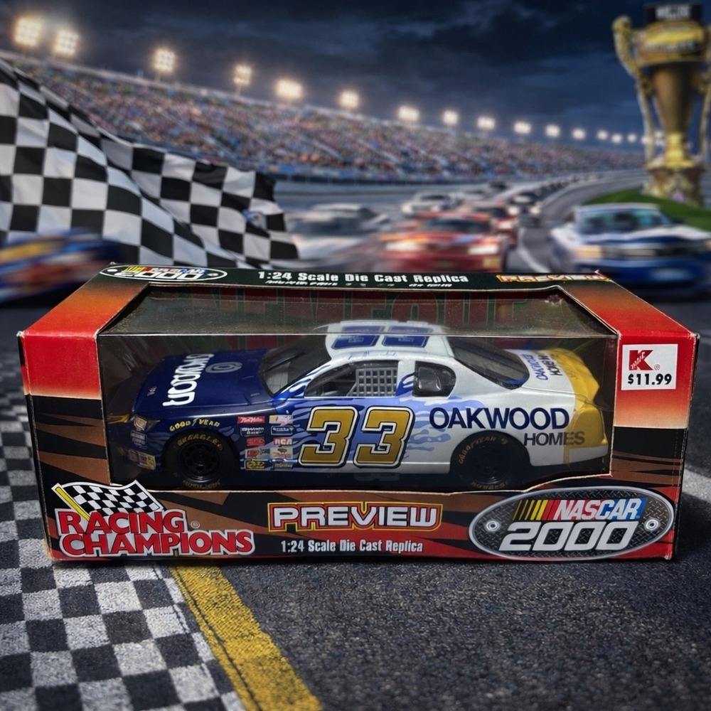 Racing Champions NASCAR 2000 Joe Nemechek‎ #33 1:24 Scale Die Cast Car 99150 Vtg
